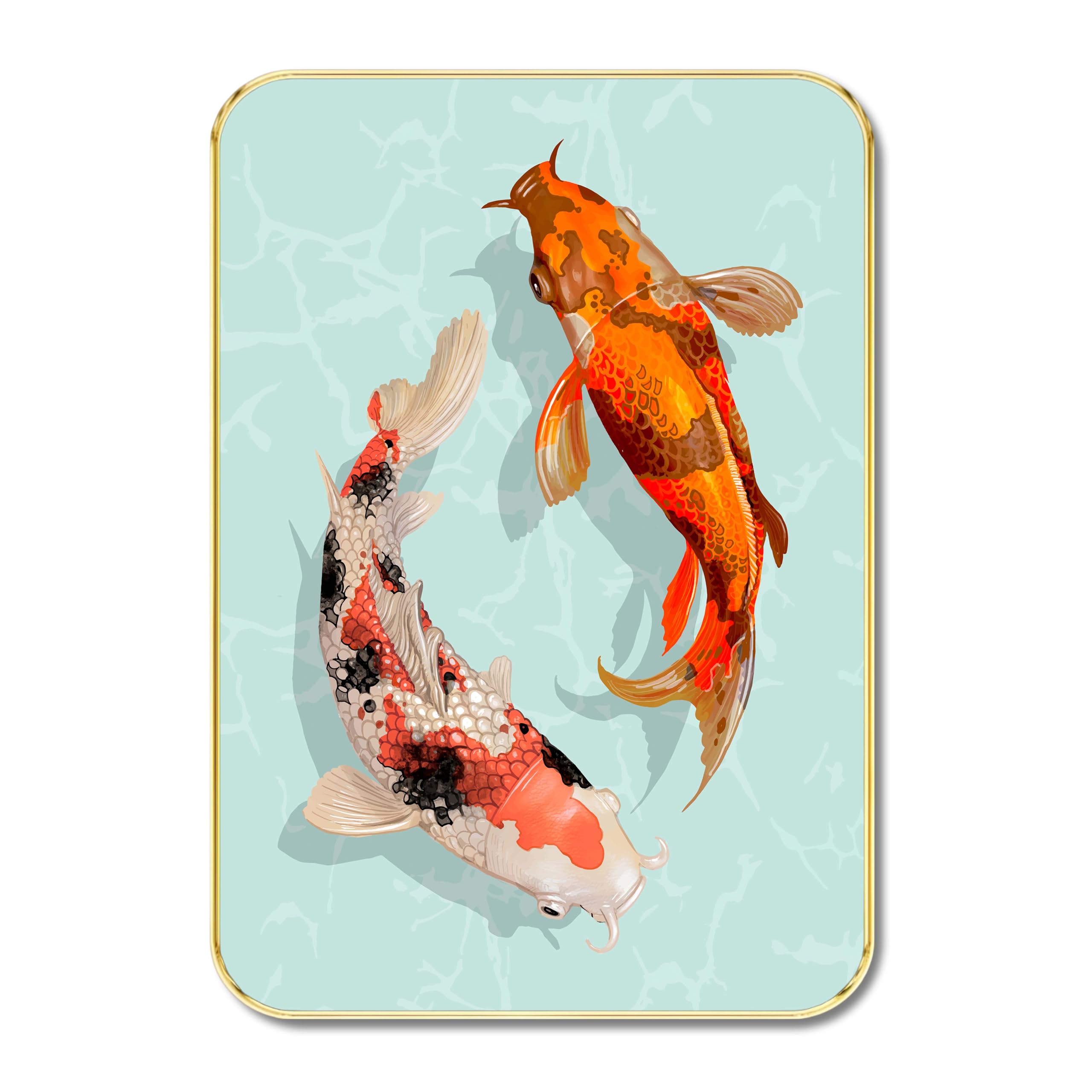  Selangor 壁掛け 金魚 蓮 Livin'luxe Japanese Koi Fish Wall Art | Feng Shui-Inspired Twin